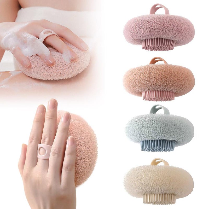 2-in-1 Super Soft Sunflower Bath Ball,2026 New Bath SpongeCleaning Brush with Foam Sponge and Silicone Exfoliating Brush,Body Puffs Shower Loofah Exfoliating Body Scrubber Sponges for Women Men - Image 1